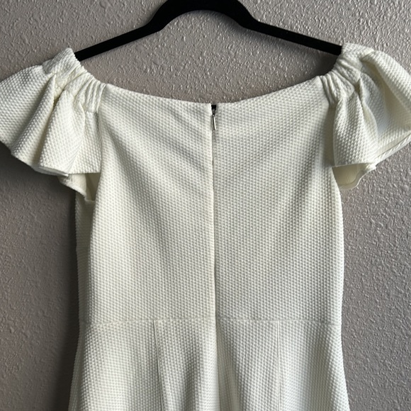 Rebecca Taylor textured stretch off the shoulder skater dress - Picture 6 of 10